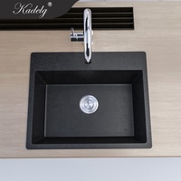 Évier rectangulaire personnalisable en granit de quartz composite blanc à un trou et anti-rayures pour la cuisine