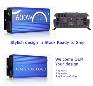 Inversor de Onda Sinusoidal Pura de Tecnología Avanzada de 12V 24V a 110V 220V 1000w 1500w 2000w 3000w, Inversor de Energía Solar Portátil con USB - Product Image 6