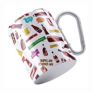 Taza de Viaje Promocional de 10 oz con Asa de Mosquetón, Doble Pared de EVA, Multifuncional, Impresa con Serigrafía - Product Image 6