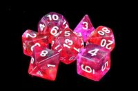Jouets portables, jeu de dés personnalisés avec paillettes, en acrylique, pour les jeux de rôle Dungeons and Dragons, jeu de dés pour jeux de société