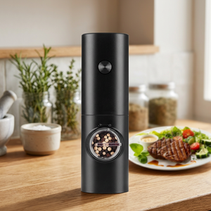 NOVISON TY-0604-38 Nuevo Diseño de Molinillo Eléctrico de Sal y Pimienta, Juego de 70 ml de Capacidad, Acero Inoxidable de Grado Alimenticio Ecológico para Cocina - Product Image 3