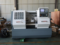 Tour CNC horizontal universel CK6140, portée de tournage 280 mm, commande GSK, pour le fraisage de soupapes de pièces automobiles, haute stabilité