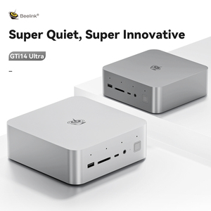 Mini PC Hy Gti14 con Core Ultra 9 185h, Interacción por Voz con IA, CPU de 32 GB DDR5, SSD PCIe 4.0 de 1 TB, Compatible con Doble LAN de 2.5G, Gti14 185h - Product Image 1