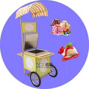 2024 Freezer Ice Cream Europe Picolé Vending Van Para Venda Carrinho De Gelado Carrinho De Sorvete Italiano