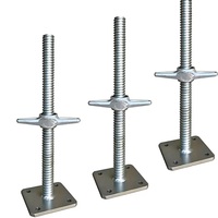 Base pivotante réglable pour échafaudage, avec roue à vis et écrou de support, pour poteau de table, différentes formes, vente en gros