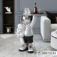 Offre Spéciale astronaute Figurines résine espace lapin Statue pour bureau à domicile chambre d'enfants décoration de bureau cadeau