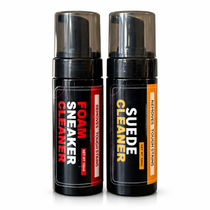 Customizable Logo Portable Environmental Sneaker &amp; Suede Cleaning Kit with Wooden Handle Brush 150ml Foam <strong>Cleaner</strong> - Product Image 5