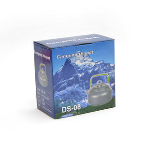 Cafetera Dls de aleación de aluminio para exteriores, 0,8 l, con tapa para camping, picnics y pesca - Product Image 4