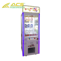 Machine d'arcade ACS Purple Prize Key, compacte en métal, avec support japonais/espagnol, pour le divertissement en centre commercial
