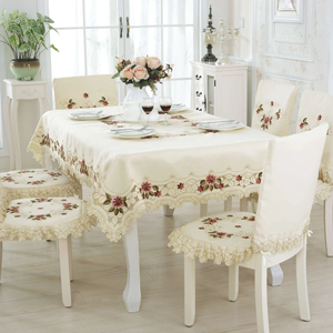 चीनी कढ़ाई टेबलटाट कपड़ा कला पेस्टल टेबलटाट कपड़ा बहुलाट छोटे ताजा और सरल टेबल कपड़े - Product Image 1