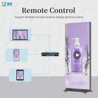 Totem Portable Intelligent P2.5 P3 P4 – Écran d'Affichage LED GOB Pliant et Mobile pour Publicité Intérieure et Extérieure