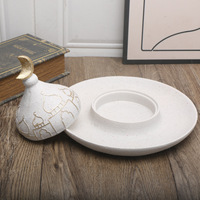 Statue en résine de style moyen-oriental, décoration intérieure pour salon, compatible avec plusieurs pièces, fournitures musulmanes pour le Ramadan