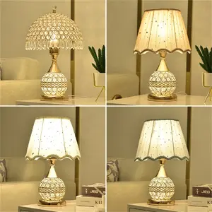 Guzhen Supplier Decoration Lamp Table Dimmer Crystal Desk Light For Home Remote Control Modern Luxury