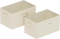 Boîte de rangement pour épices, ouverte, avec poignées, fermoir métallique, organisateur de condiments rectangulaire beige pour armoire de cuisine, garde-manger