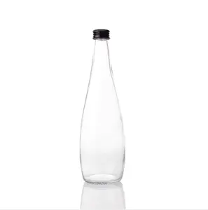 कस्टम गोंद लेबल 0.3L रस पीने के पानी की बोतल के लिए 330ml पेय कांच की बोतल