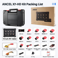 Escáner de Diagnóstico OBD2 para Camiones Pesados ANCEL X7 HD 24V, Sistema Completo, Reinicio de ECU, Prueba de Batería, Lector de Códigos J1939 J1708