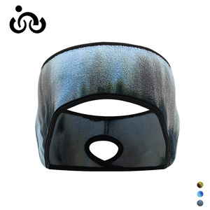 Fleece <b>Headband</b> With Ear And Forehead Protection Tie Dye Pattern For Women Cycling Running Outdoor Use - Product Image 2