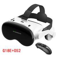 Casque VR polarisé G10 pour téléphone avec jeux de réalité virtuelle 3D pour iPhone et Android <50" écran