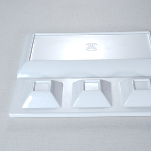 Assiettes à <span class=keywords><strong>vaisselle</strong></span> carrées en mélamine personnalisables de 10.5 pouces pour restaurant de restauration rapide <span class=keywords><strong>Vaisselle</strong></span> stockée en céladon en plastique durable - Product Image 4