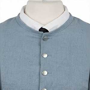 Manteau en laine pour homme, simple boutonnage, longueur standard, uniforme historique, vêtement d'extérieur - Product Image 6