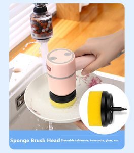 Brosse à vaisselle automatique sans fil Brosse de <span class=keywords><strong>nettoyage</strong></span> électrique rechargeable par USB Brosse de <span class=keywords><strong>nettoyage</strong></span> professionnelle pour cuisine baignoire <span class=keywords><strong>carrelage</strong></span> - Product Image 5