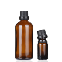 5ml-100ml flacon compte-gouttes de sérum en verre ambré flacon compte-gouttes d'huile capillaire conteneur pour huile corporelle