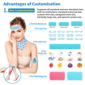 Patch de gel rafraîchissant contre la fièvre à étiquette privée personnalisée pour bébés, enfants et adultes - Product Image 4