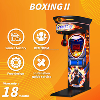 Máquina recreativa de boxeo Ultimate Big Punch para interiores, juego de arcade para prueba de velocidad y reflejos, operada con monedas, de plástico, fibra de vidrio y metal.