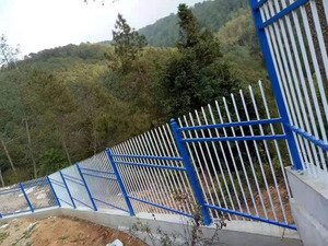 Puerta de Acero de Seguridad para Casas, Diseño de Puerta Principal, Paneles de Cerca Delanteros Blancos, Construcción de Patio Trasero, Puertas de Cerca para Campos de Césped - Product Image 4