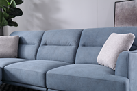 Ensemble de canapés en tissu de style européen et modulaire pour la maison et l'hôtel Caractéristiques uniques du lit en bois pour le salon et les appartements
