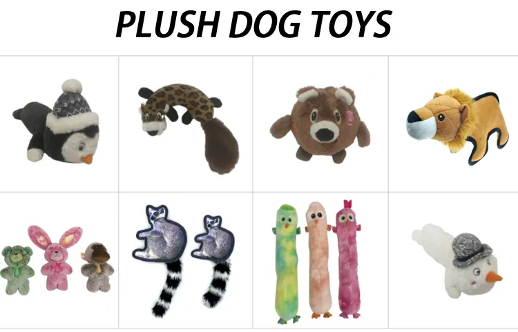 Wholesale Custom Eco Friendly Iq Training Rubber Plush Squeak Rope Interactive Toy Dog Chew Pet Toys