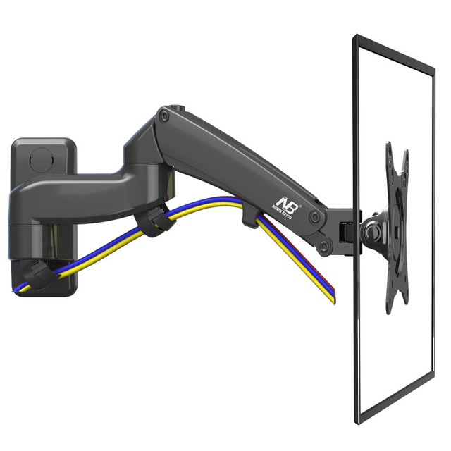 NB F150 2-7 kg 100x100 Monitor Wall Mount Screen Aluminum Spring Air Press Lifting Telescopic Bracket 13"-27" TV Wall Holder