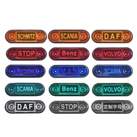 Feu de gabarit LED personnalisé pour camion et remorque, compatible Scania DAF Volvo MAN Benz Mercedes, 5 couleurs, 12V 24V, étanche, décoratif