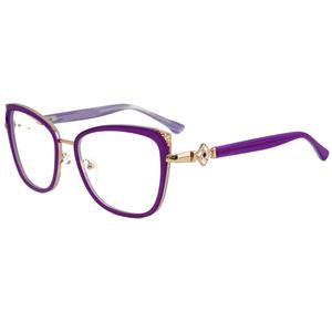 Новинка, Высококачественная разноцветная ацетатная Женская оправа для очков, модная в стиле бриллиантов, Gafas Anteojos Oculos Lunettes Brille - Product Image 3