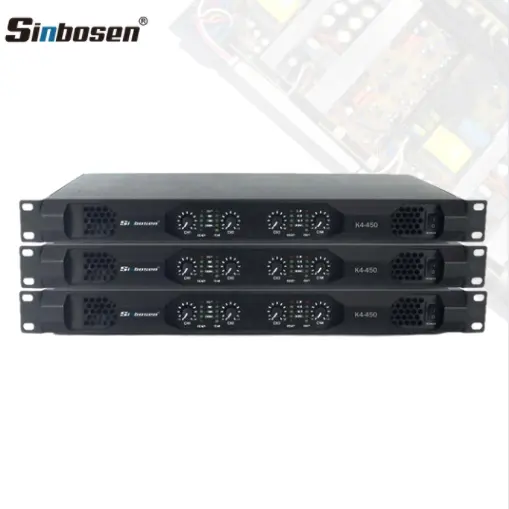 Sinbosen 1000w class d power amplifier K4-450 4 channels power amplifier 100 watts circuit board