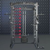 TOPTOS OEM ODM Máquina Smith Personalizada para Gimnasio, Equipo de Fitness, Jaula de Potencia, Rack de Sentadillas, Entrenador Integral