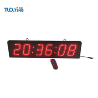 Reloj de Carreras LED Programable Digital Electrónico para Exteriores, Resistente a la Intemperie, de Metal, de 4 Pulgadas, Temporizador de Cuenta Regresiva, Interruptor con Control Remoto