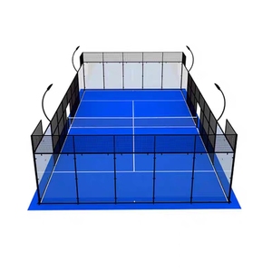 Cancha de Pádel Exterior con Estructura de Acero Galvanizado en Caliente, Vista Panorámica Completa, Cancha de Tenis de Pádel, Cancha de Padelbol en China - Product Image 2