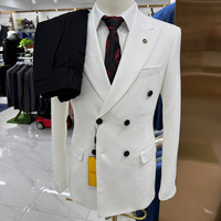 Ensembles de Costumes de Mariage Deux Pièces pour Hommes de Haute Qualité, Vente en Gros, Blazer et Pantalon Élégants pour Affaires et Bureau, Vêtements Masculins Haut de Gamme