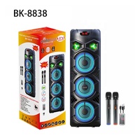 Regalo Perfecto: Altavoz Inalámbrico Recargable de 3000 mAh, Triple, de 8 Pulgadas, con Bluetooth 5.0 y Emparejamiento TWS para Fiestas al Aire Libre en el Patio Trasero