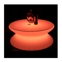 Rougeoyante a mené des meubles de barre de couleur de rvb a mené la table de barre illuminée