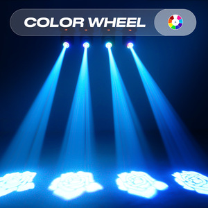 ไฟเวที DJ 10-80W ใช้สปอตไลท์ควบคุมด้วยเสียงแบบ DMA 8 Gobo 15สีใช้สำหรับเป็นส่วนหนึ่ง - Product Image 6