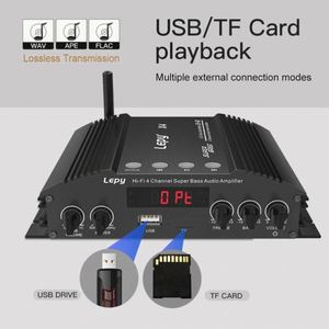 เครื่องขยายเสียง X4 Factory 4 แชนแนล 5.0 BT รองรับระบบเสียงพาวเวอร์ 2.1 มินิ ดิจิตอลแอมพลิฟายเออร์ สเตอริโอแอมป์ ซับวูฟเฟอร์แอมป์ - Product Image 5