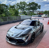 Lèvre avant en fibre de carbone de style AG pour Toyota Gr Supra A90 A91 Mk5 Kit de carrosserie de lèvre de pare-chocs avant Accessoires de voiture