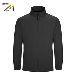 Chaqueta Impermeable con Capucha para Hombre Aonesport, Cuello Alto, Cierre de Cremallera, Nylon y Poliéster Delgados, Corte Regular, Estilo Urbano - Product Image 2