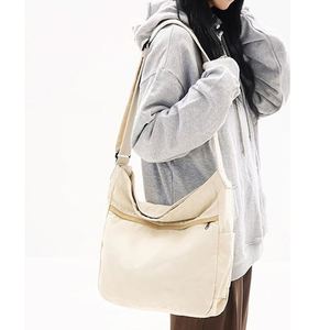 Women's <b>Medium</b> Canvas Tote <b>Handbag</b> Crossbody Hobo Shoulder Bag with PP Cartoon Design Zipper Closure 3 External Pockets - Product Image 5
