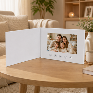 OEM/ODM Brochure Video con Schermo LCD da 7 Pollici, Biglietto d'Auguri Digitale <span class=keywords><strong>per</strong></span> Matrimoni, Libro degli Ospiti, Invito Aziendale, <span class=keywords><strong>Album</strong></span>, Volantino - Product Image 4