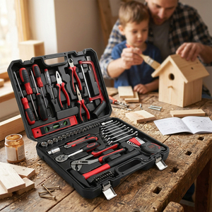 Multi-Functional Carbon Steel Household Repair <b>Tool</b> <b>Set</b> Home Maintenance Combination <b>Tool</b> Kit - Product Image 6
