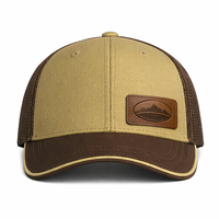 Gorra de Béisbol Unisex Moderna y Personalizada, Ajustable, Estilo Camionero, con Diseño Étnico de Hojas y Puntos, para Todas las Temporadas, Ropa Urbana