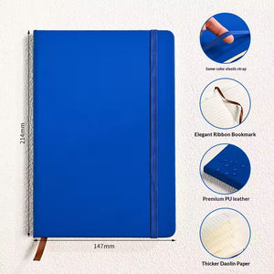 Cuaderno de Oficina con Espiral Metálica y Logotipo Personalizado, Cubierta Rígida de PU y Papel, Caja de Regalo, Correa Decorativa de Alta Calidad - Product Image 3